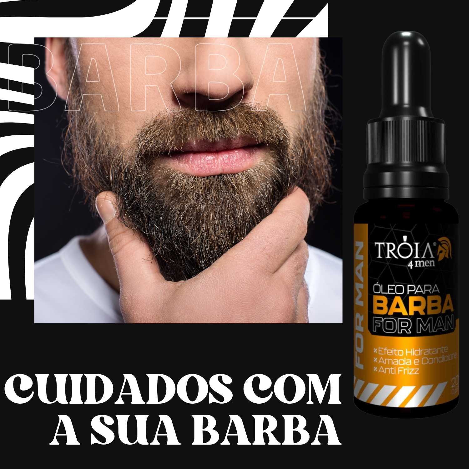 Óleo de Crescimento e Nutrição Para Barba 20ml - Troia Hair 4Man - Imagem 6