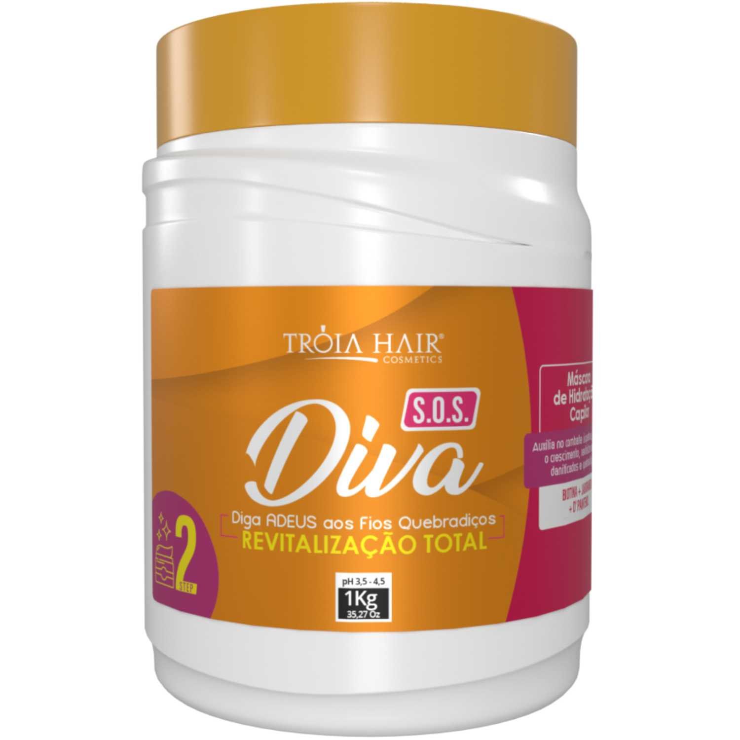 Máscara Anti Queda S.O.S Diva 1kg - Troia Hair