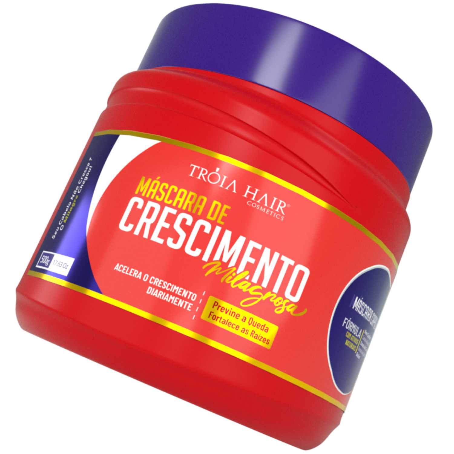 Máscara Capilar Milagrosa 500g  Cabelos Fortes, Longos e Saudáveis Troia Hair - Imagem 5