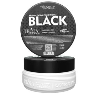 Máscara Capilar Pigmentadora Troia Colors Black 150g Cor fantasia - Troia Hair