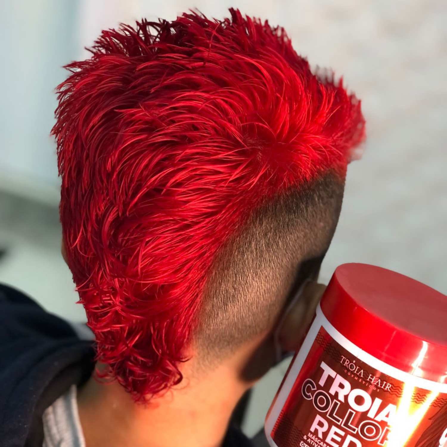 Máscara Capilar Pigmentadora Troia Colors Red 500g Cor fantasia - Troia Hair - Imagem 8