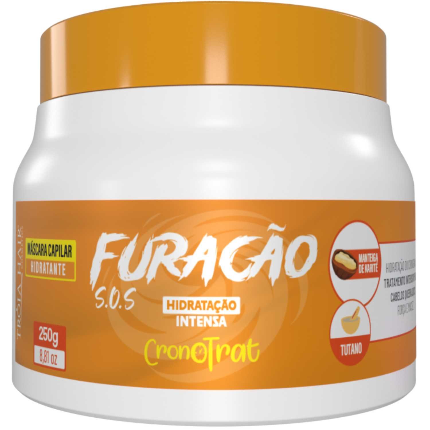 Máscara Hidratante S.O.S Furacão Cronotrat Tróia Hair - 250g