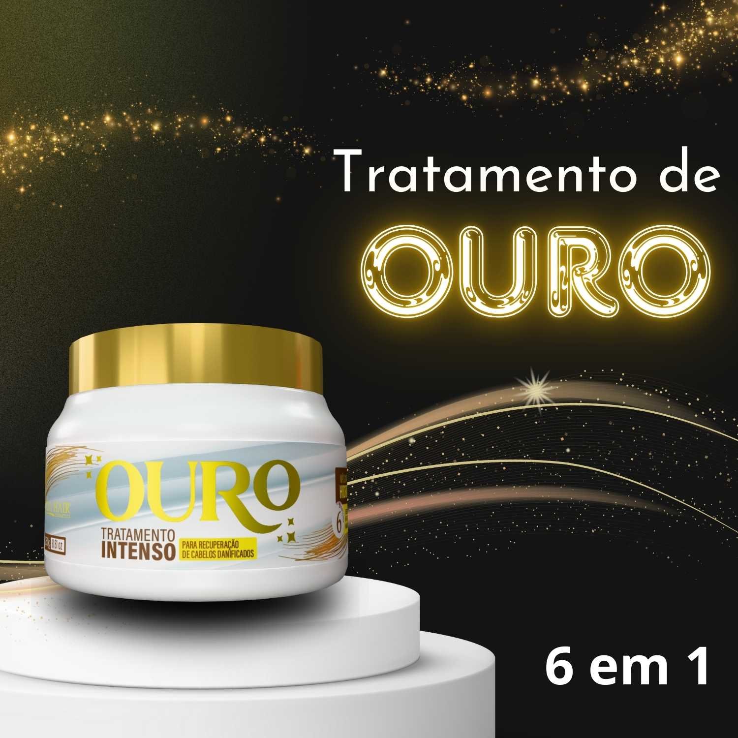 Máscara Ouro Hidratação 6 em 1 250g - Troiar Hair - Imagem 2