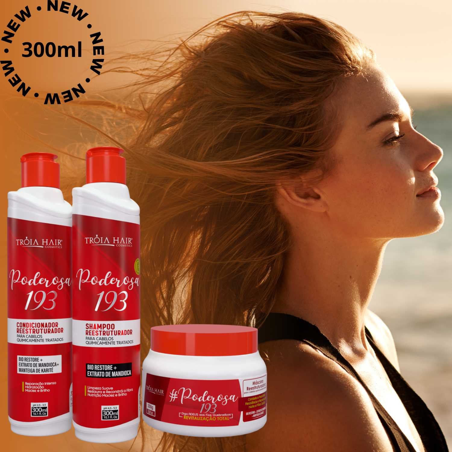 Máscara Pós Quimica 1.9.3 Poderosa 250g - Troia Hair - Imagem 2