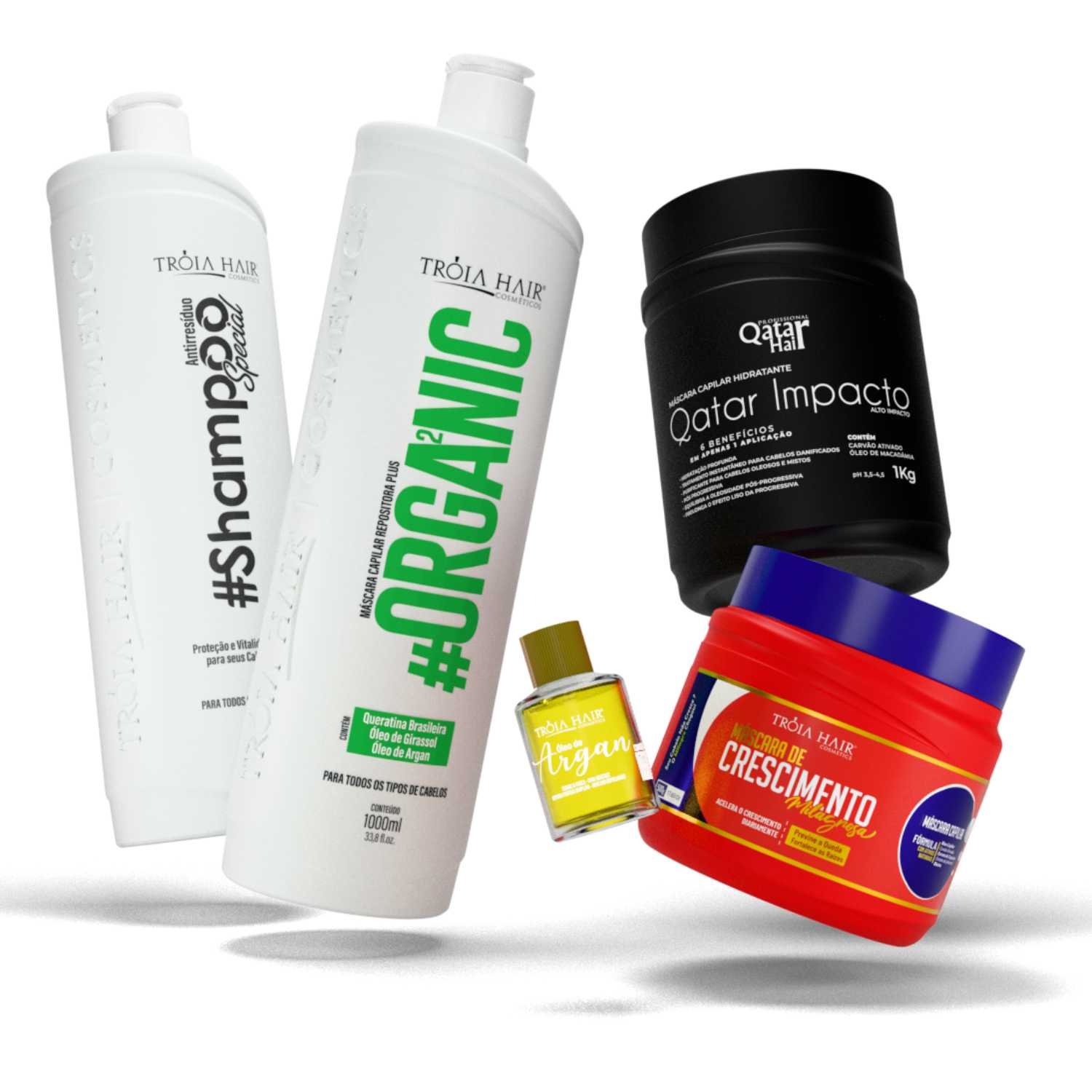 Mega combo Troia Alisamento e Crescimento e nutrição.