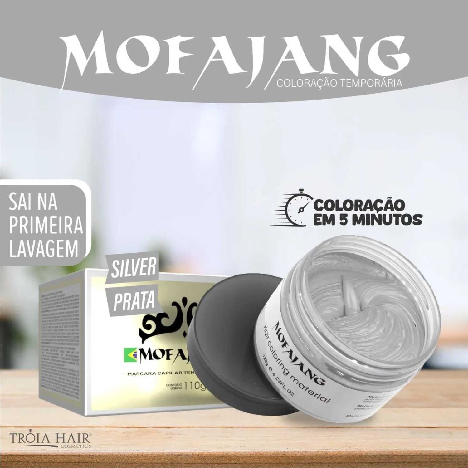 Mofajang Silver 110g: Cera de Coloração Temporária  Faça Você Mesmo - Imagem 2