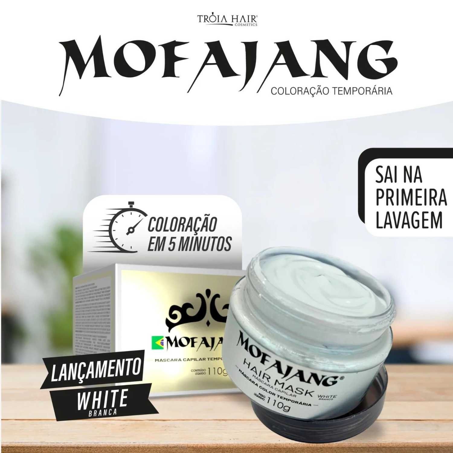 Mofajang White 110g: Cera de Coloração Temporária  Faça Você Mesmo - Imagem 2