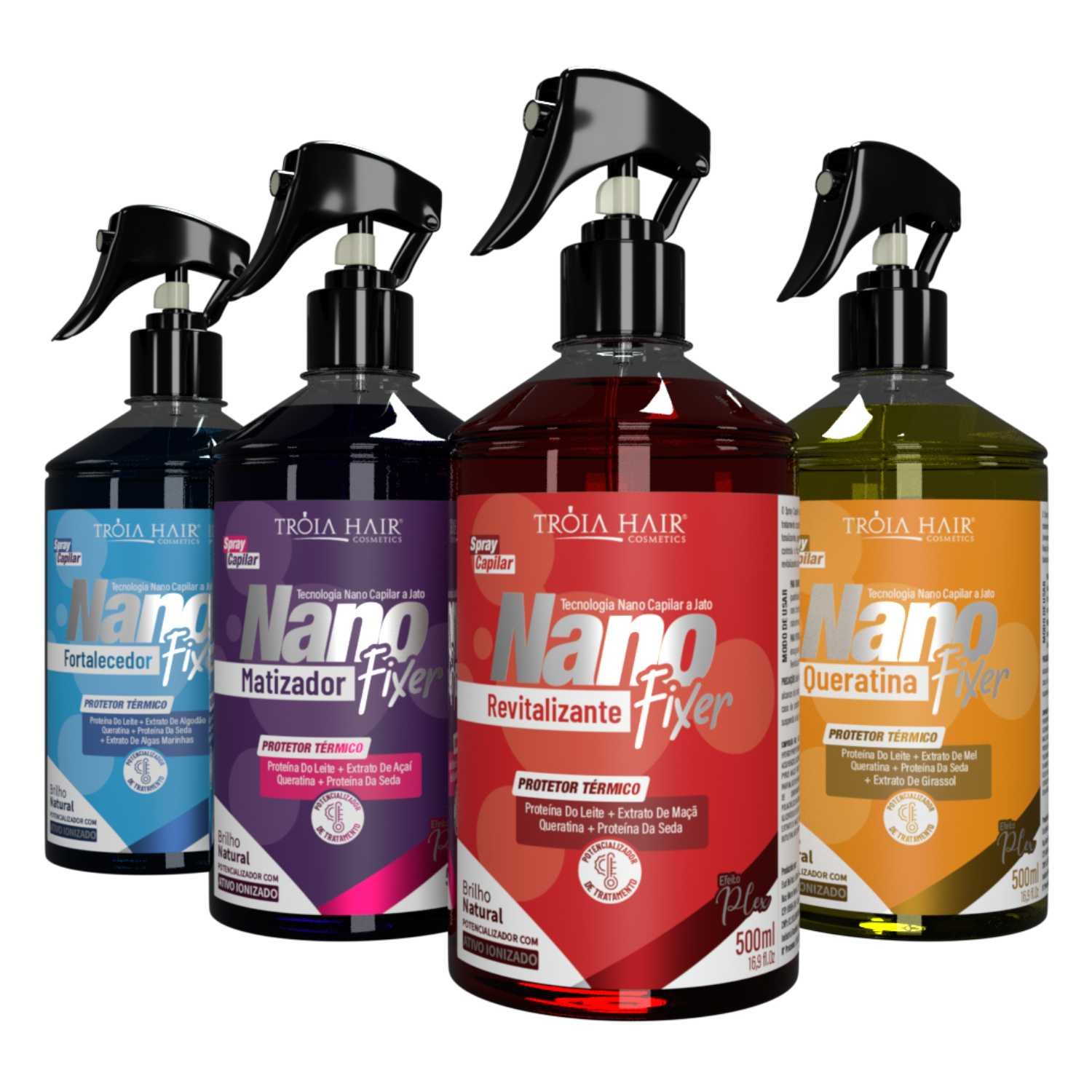 Nano Fixer Fortalecedor Troia Hair - Nano Potencializador de Tratamento Capilar 500ml - Imagem 4