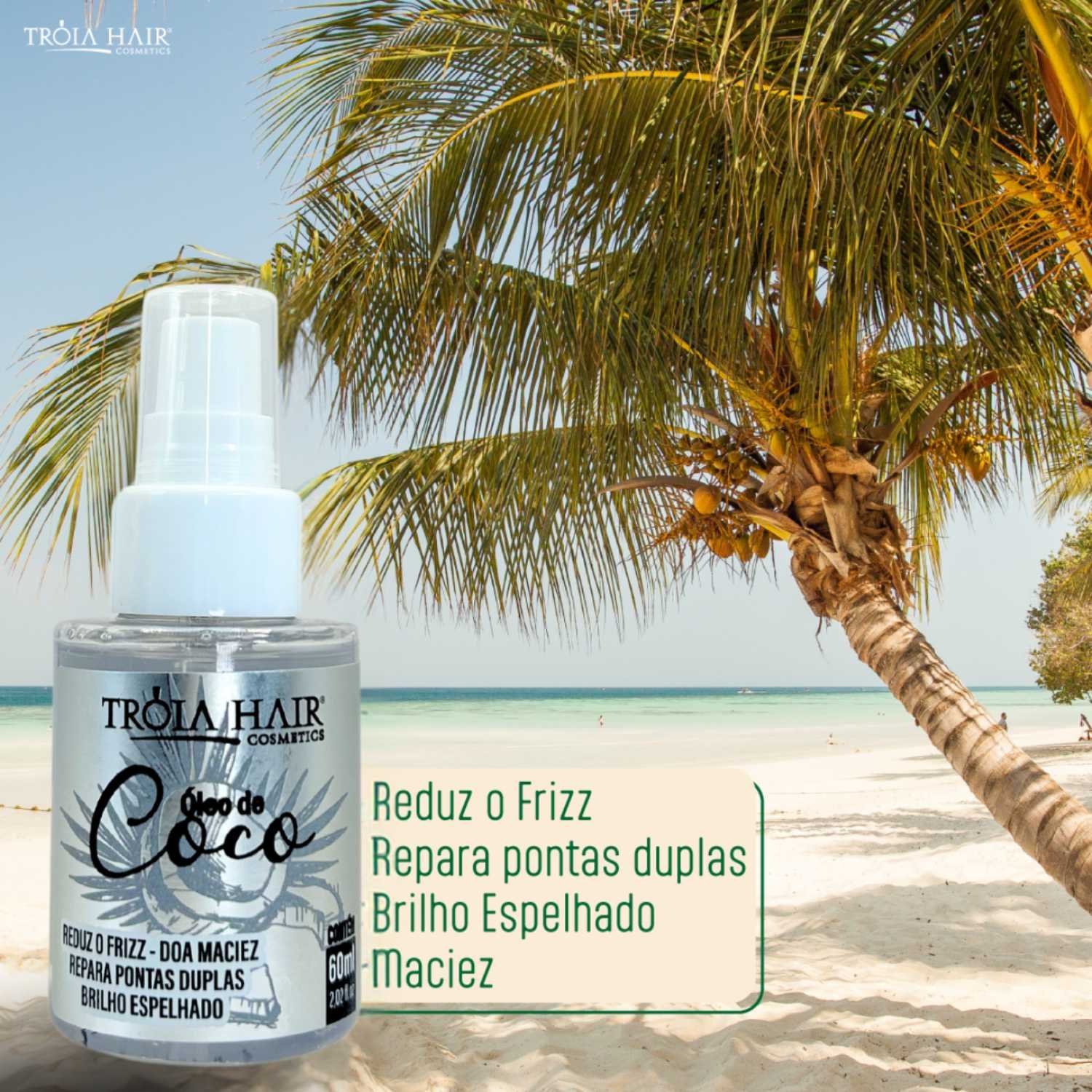Óleo de Coco Virgem Nutritivo 60ml - Troia Hair - Imagem 2