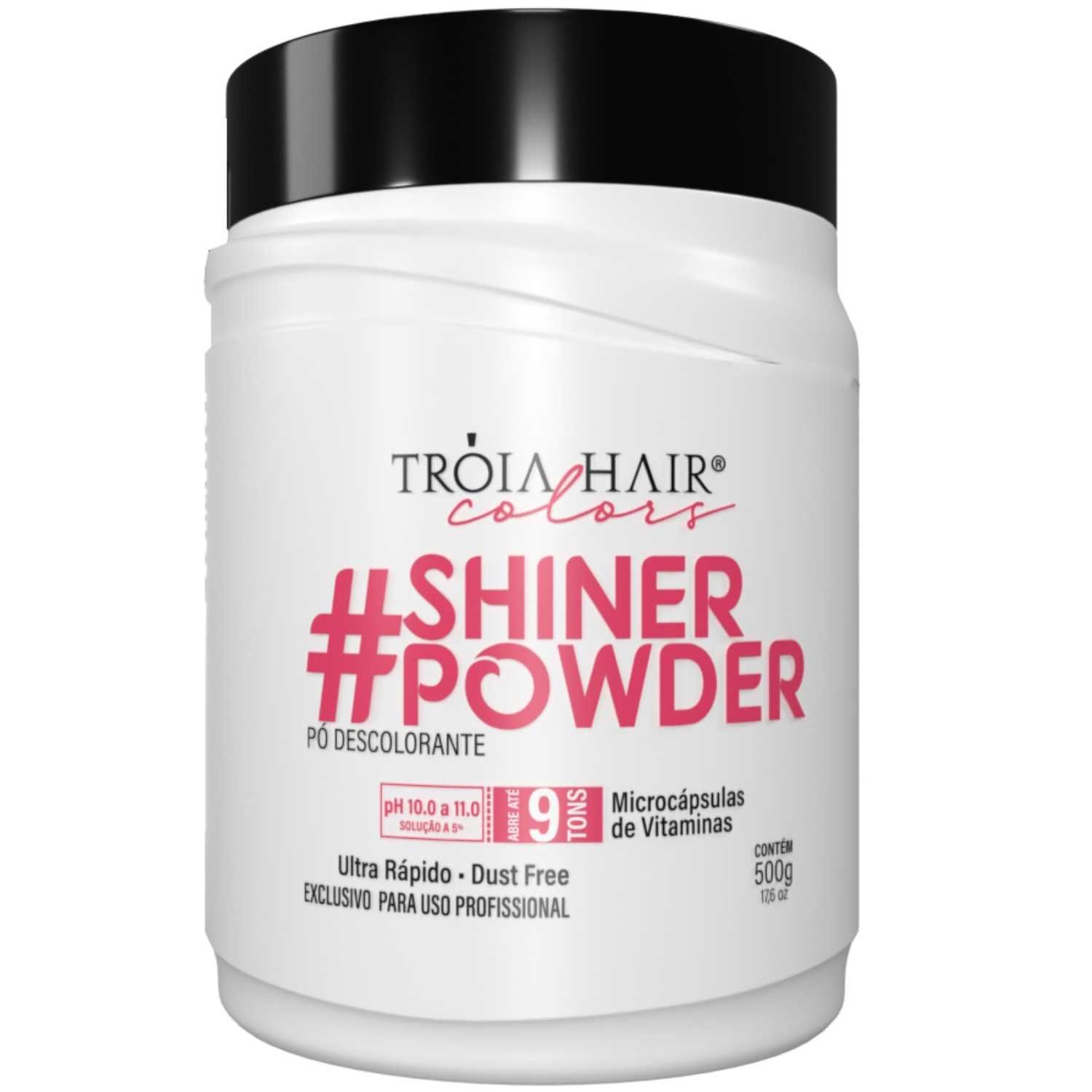 Pó Descolorante Profissional Shiner Powder White 500g - Troia