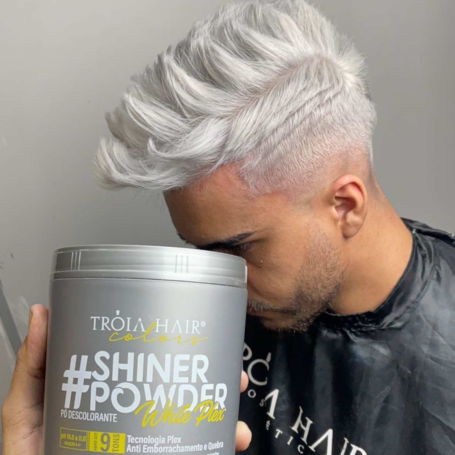 Pó Descolorante Profissional Shiner Powder White Plex 500g - Troia Hair - Imagem 3