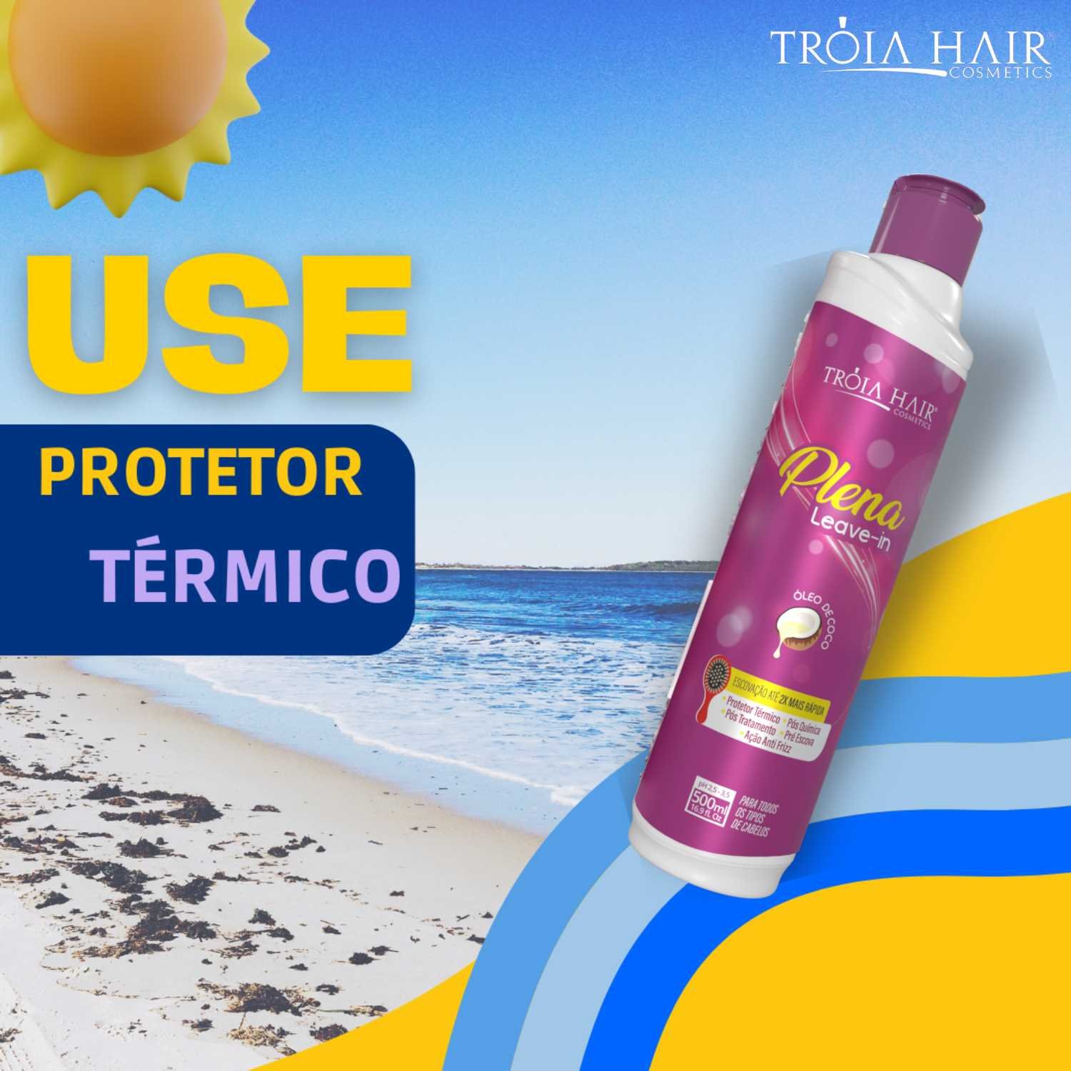 Protetor térmico Leave-in Plena 500ml - Troia Hair - Imagem 3