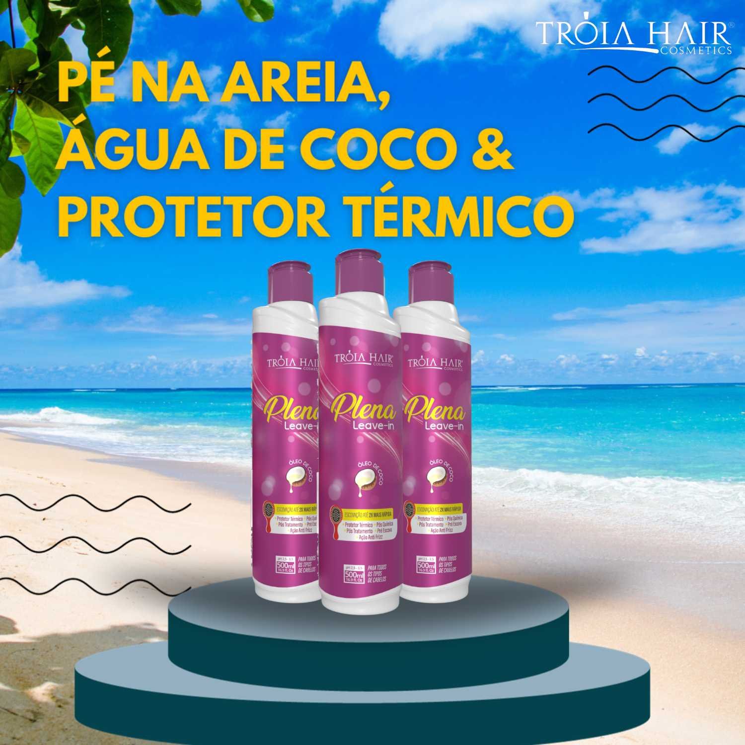 Protetor térmico Leave-in Plena 500ml - Troia Hair - Imagem 7