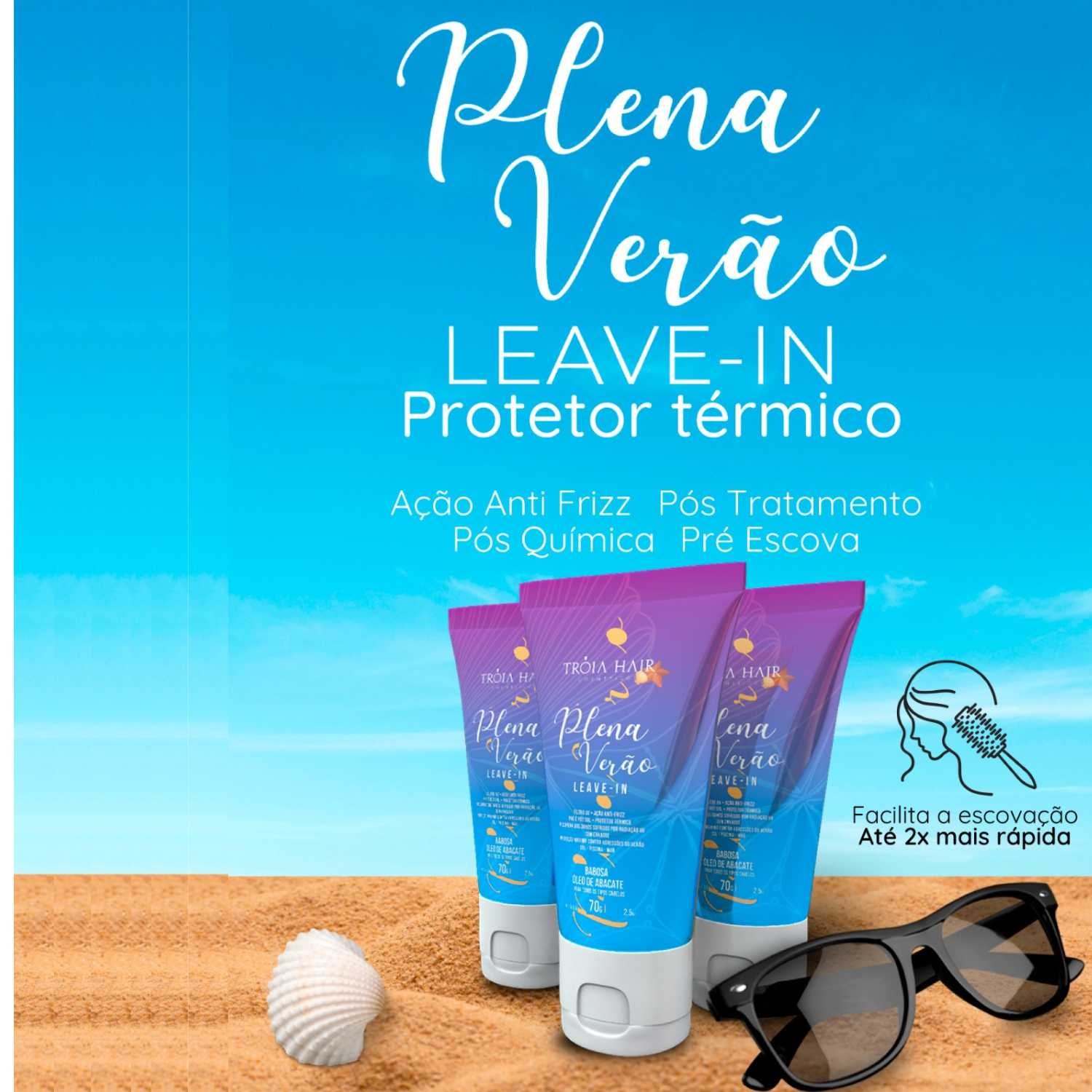 Protetor térmico Leave-in Plena Verão 70g - Troia Hair - Imagem 5