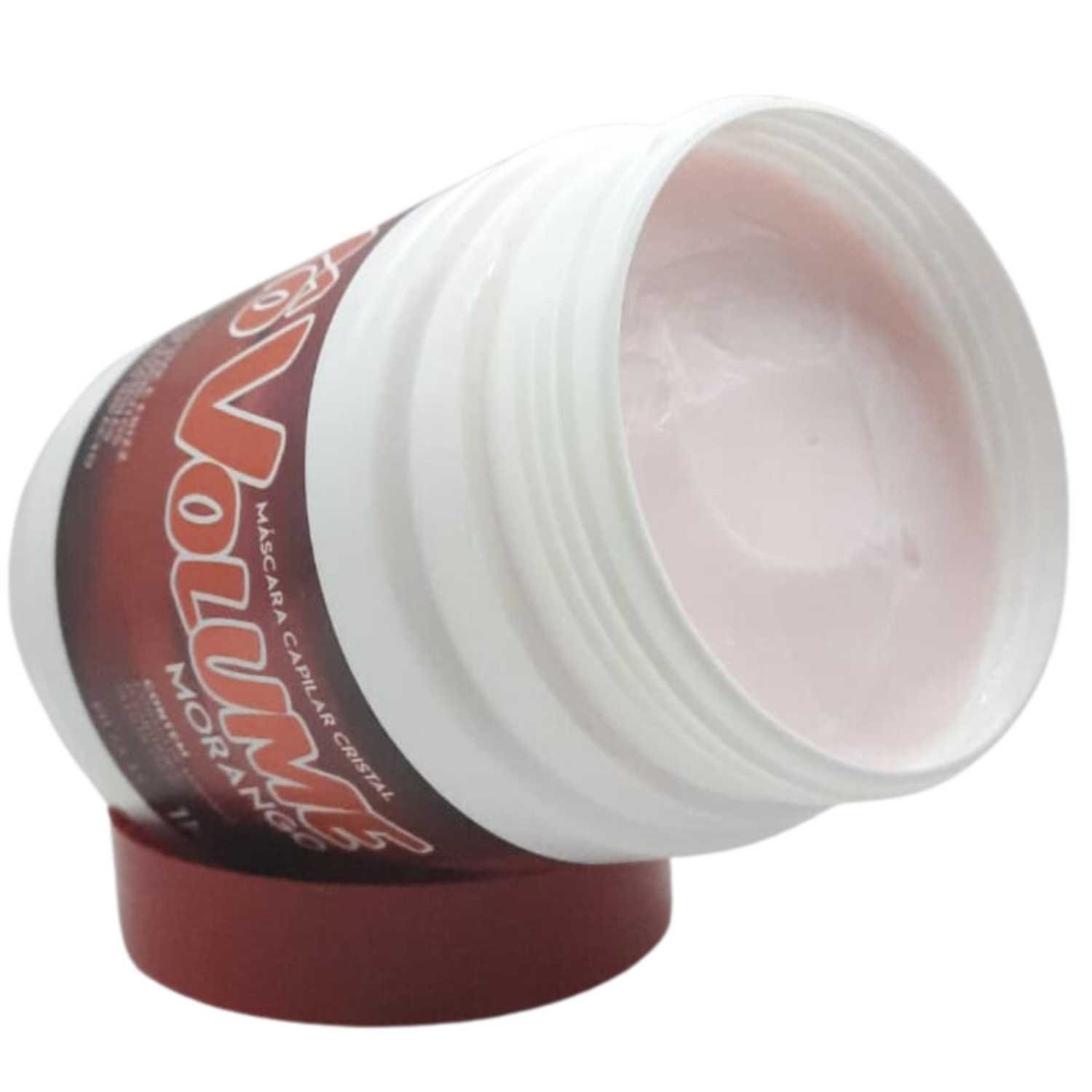 Redutor de Volume Xô Volume Morango Troia Hair Máscara de Alto Impacto - Imagem 5