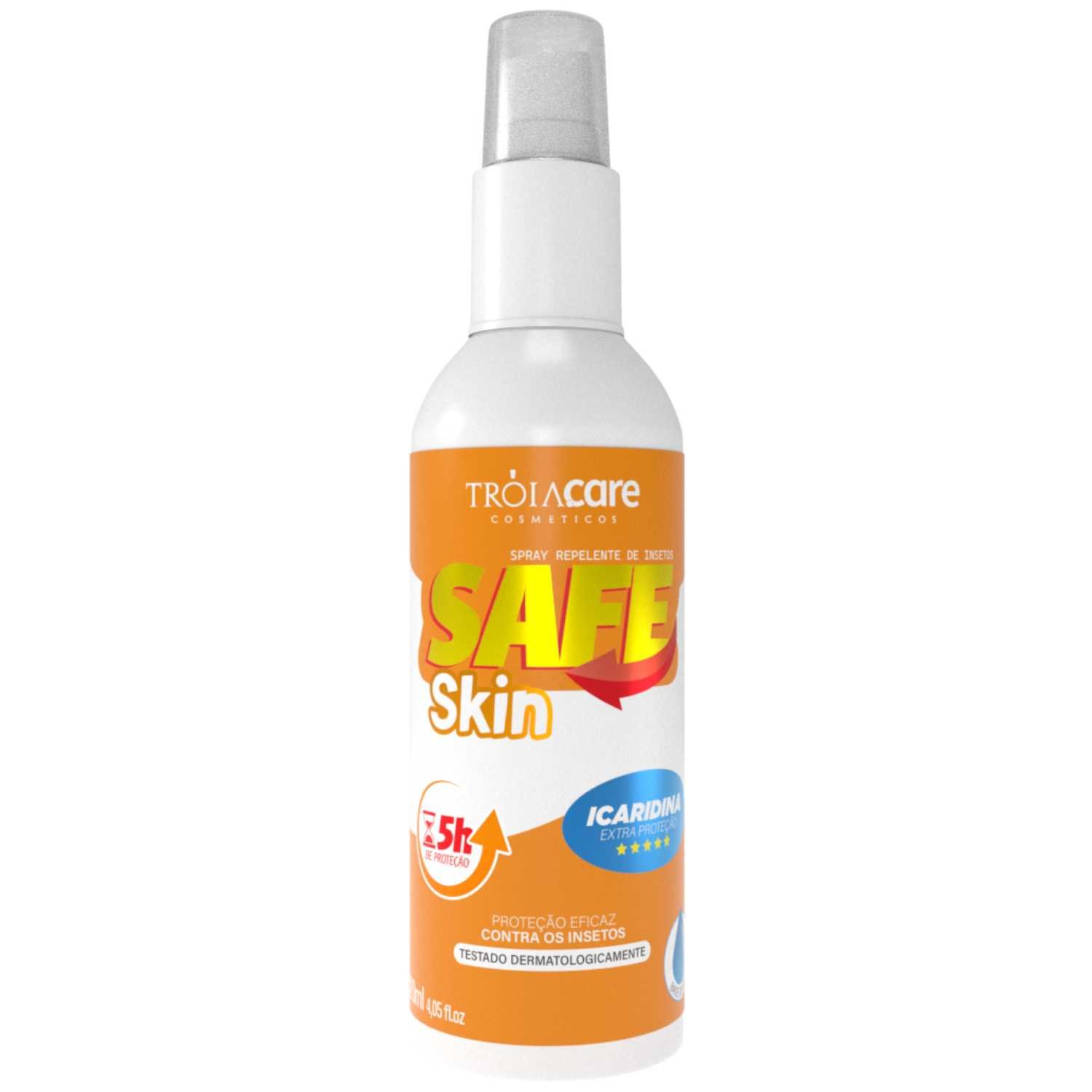Repelente Tróia Hair Safe Skin 120ml com Icaridina Base de Agua