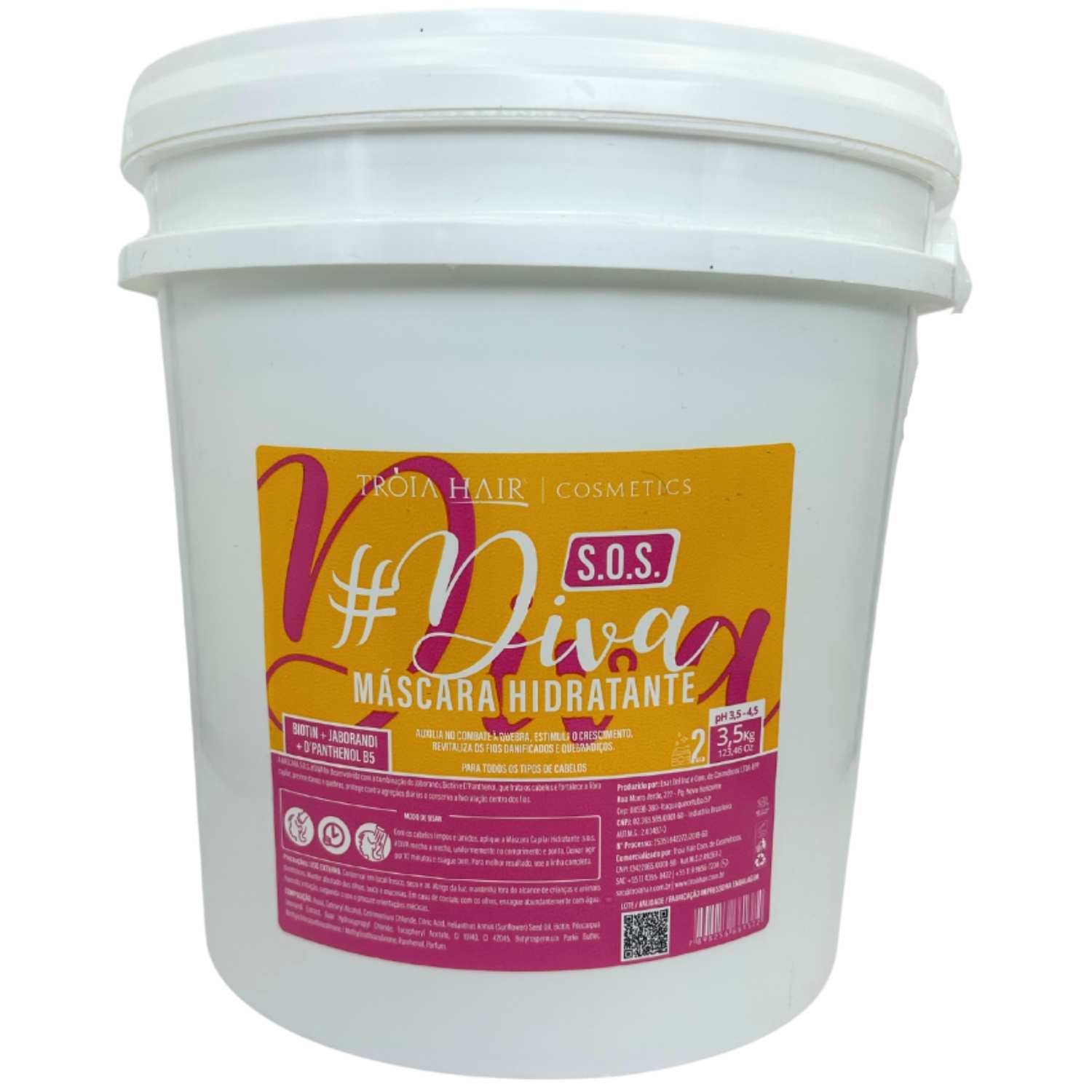 Shampoo e Máscara Lavatório S.O.S Diva Troia Hair 8,5kg - Imagem 5
