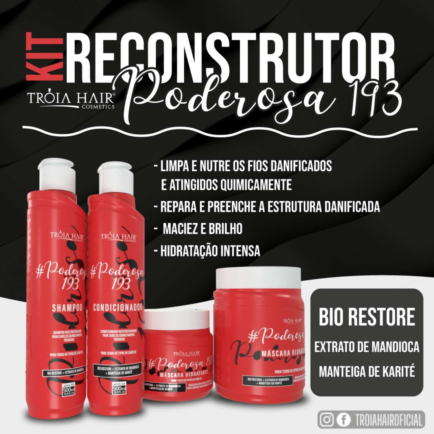 Shampoo Lavatório Poderosa 1.9.3 5kg - Troia Hair Concetrado - Imagem 3