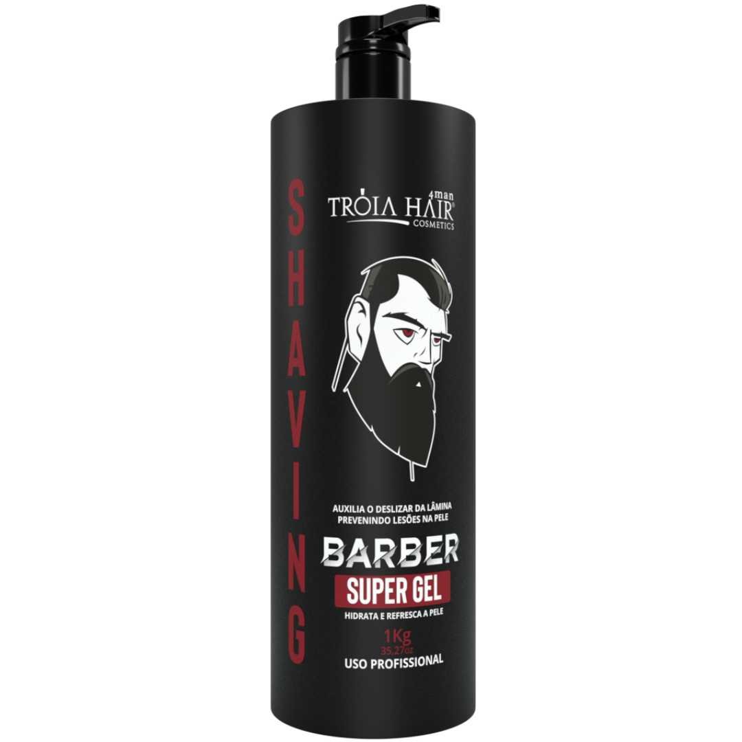 Shaving Barber 4Man Gel Incolor de Barbear 1kg com Aplicador - Troia Hair