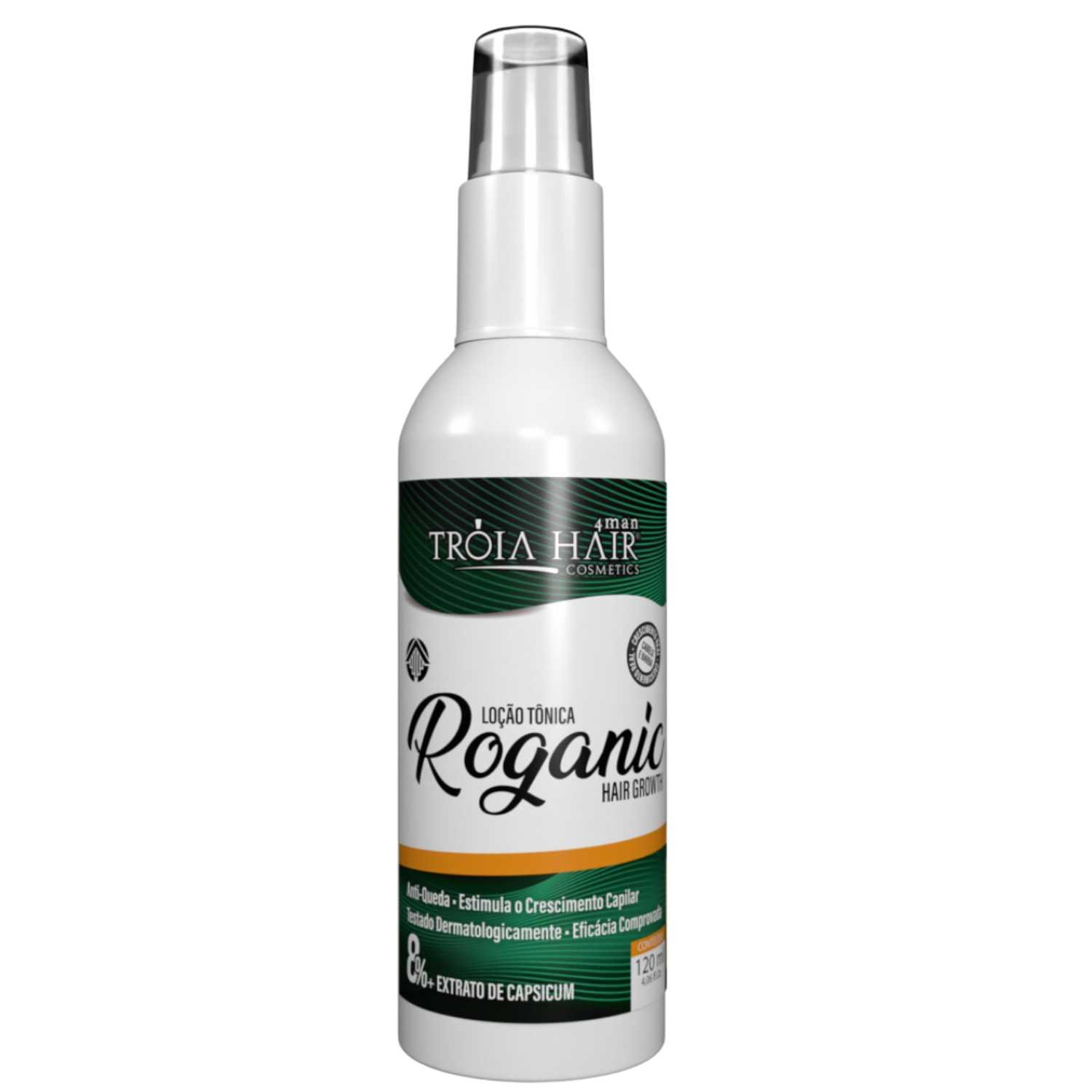 Spray Para Crescer Cabelo Tônico Roganic Hair Grownth Troia 120ml