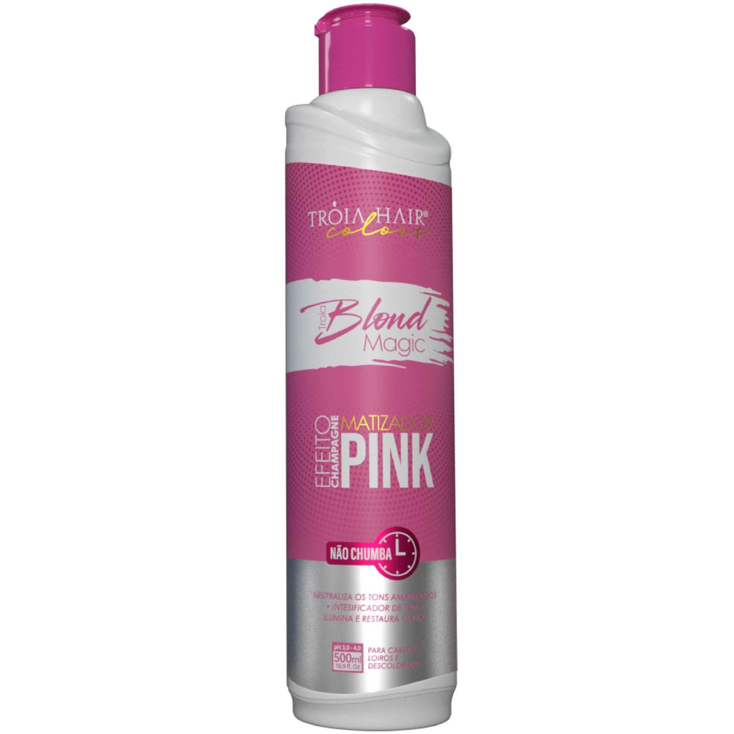 Troia Blond Magic Pink Efeito Champagne - Máscara Matizadora 500ml