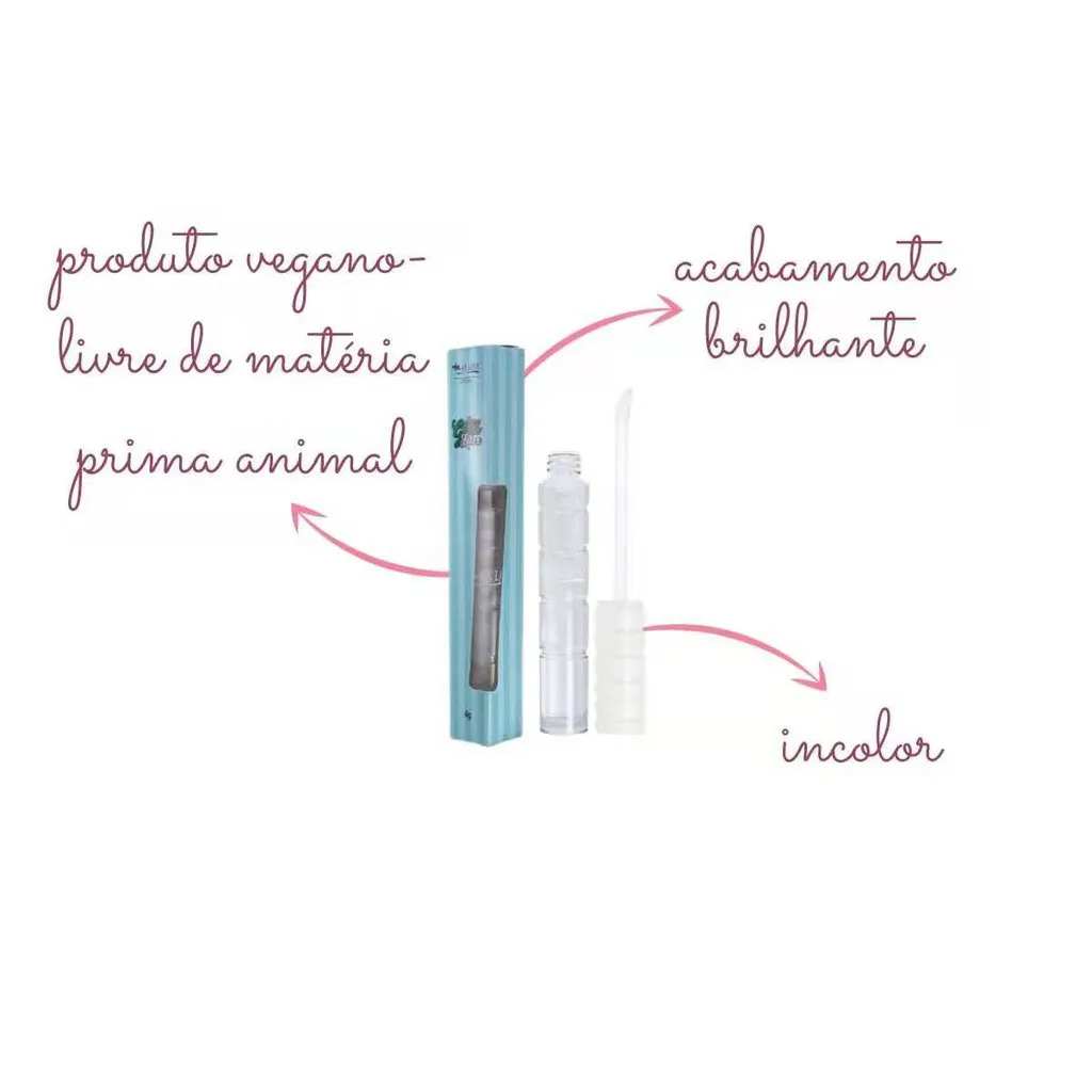 BATOM GLOSS LATEX - 07 INCOLOR EFEITO LÁBOS BRILHANTES - Imagem 3