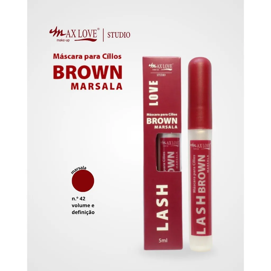 MÁSCARA PARA CÍLIOS BROWN MARSALA - COR N°42 - Imagem 2