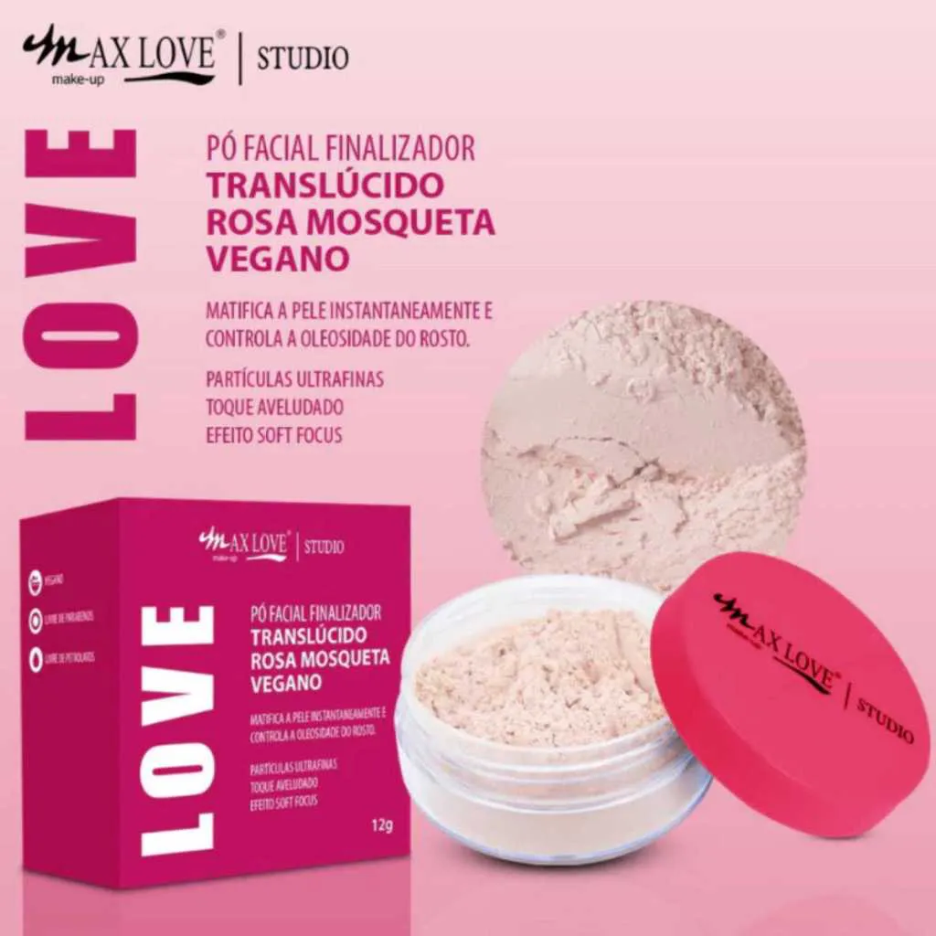 PÓ FACIAL FINALIZADOR ROSA MOSQUETA VEGANO - Imagem 3