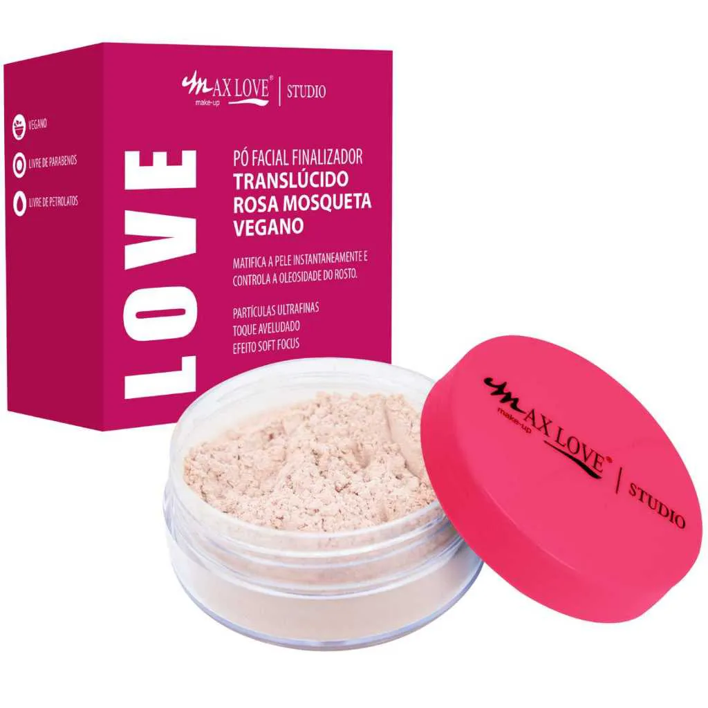 PÓ FACIAL FINALIZADOR ROSA MOSQUETA VEGANO - Imagem 2