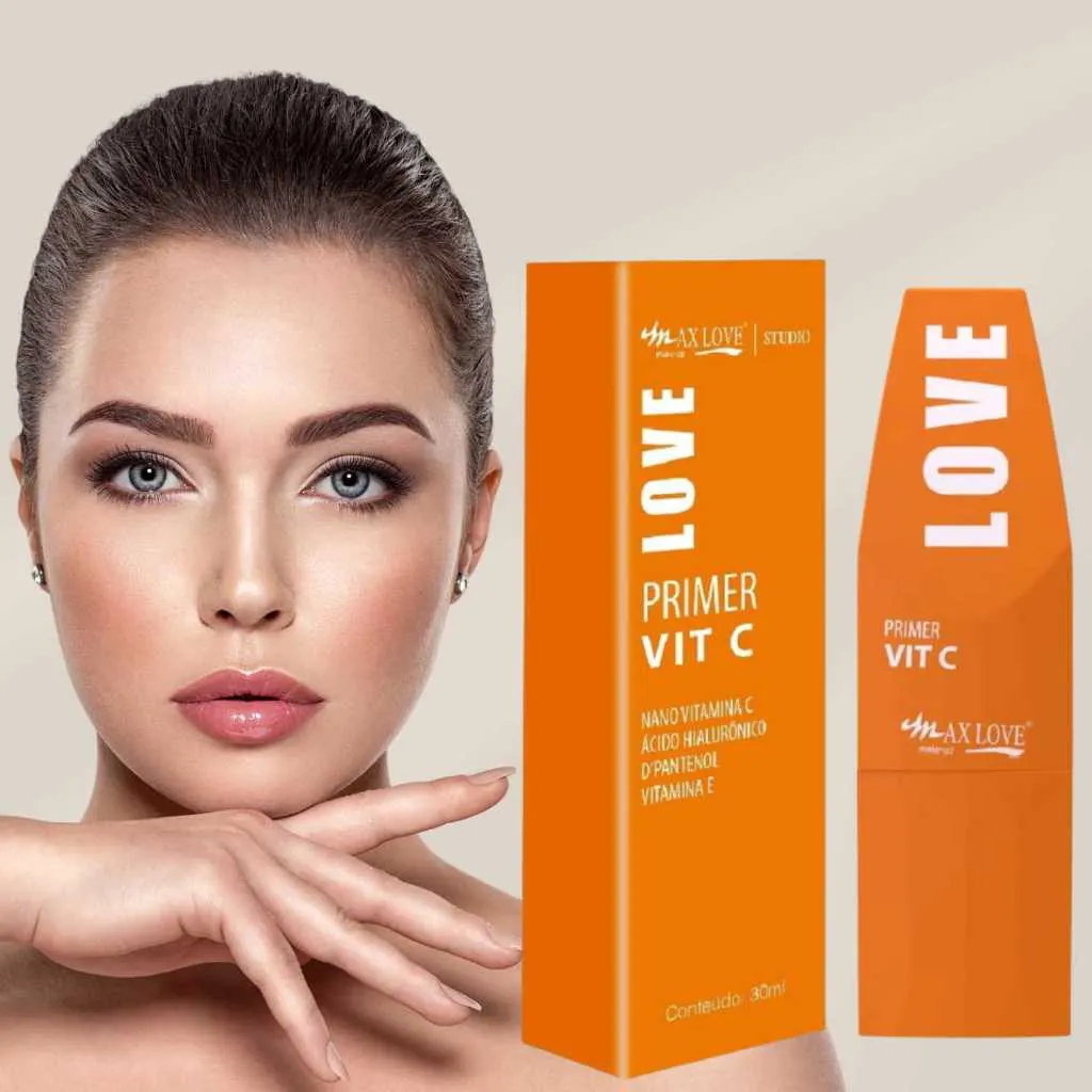 PRIMER VIT C ILUMINADOR FACIAL E FIXADOR DE MAQUIAGEM- 30ml - Imagem 3